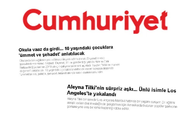 Cumhuriyet: Tilki'ye hoşgörü, kuzulara kurt!