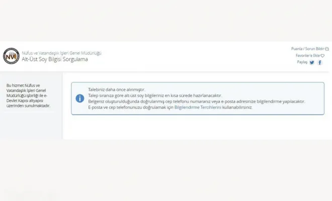 Soyağacı' uygulaması yeniden faaliyette 