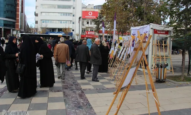 Elazığ`da Çocukların tesettür konulu resim sergisi ilgi gördü  