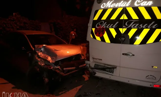 Alkollü sürücü kaza yaptı
