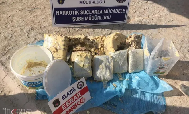 Kavurma kovalarından esrar çıktı 