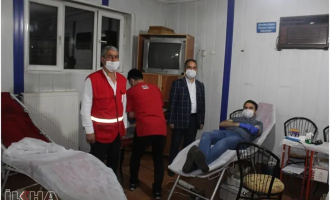 Palu`da Kızılay’ın kan bağışına yoğun ilgi