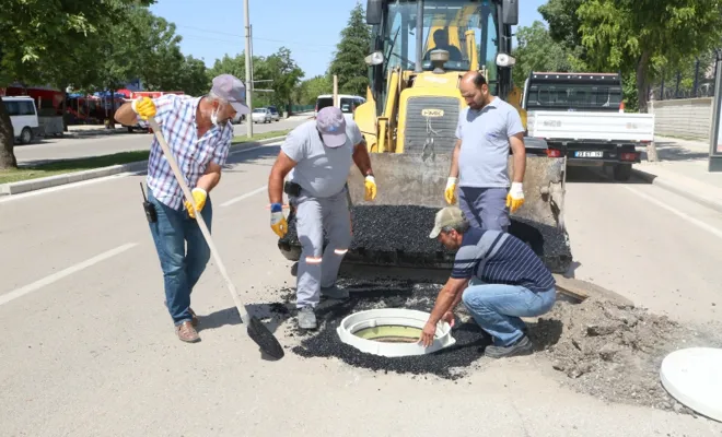 Rögar kapakları yol seviyesine çıkarılıyor