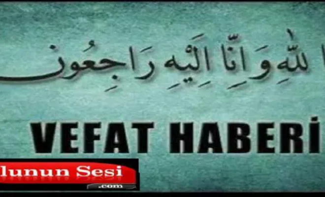 Palu'da vefat haberi