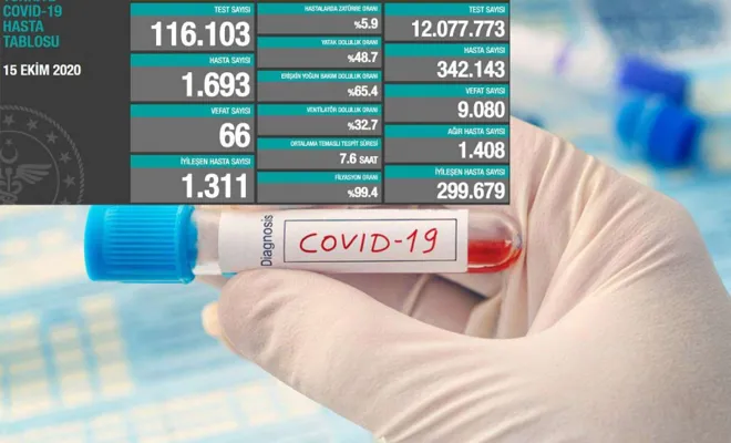 Bugüne kadar Türkiye'de yapılan test sayısı 12 milyonu aştı