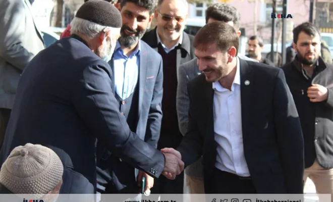 HÜDA PAR Elazığ İl Başkanı Kavaklı Palu ilçesinde esnaf ziyareti gerçekleştirdi