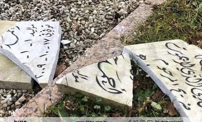 Almanya'da Müslüman mezarlığına çirkin saldırı