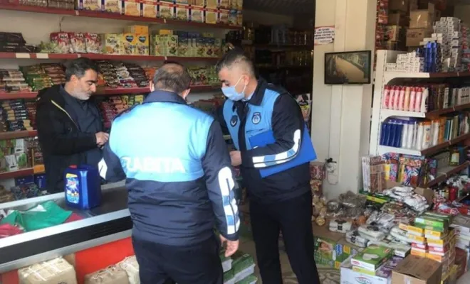 Palu'da zabıta KDV denetimi gerçekleştirdi 
