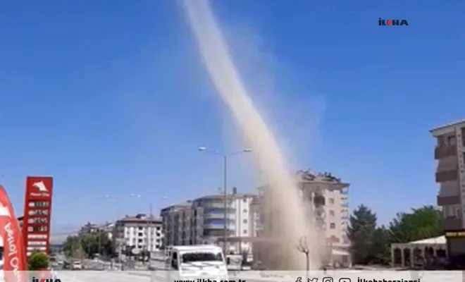 Kovancılar'da çıkan hortum görenleri hayrette bıraktı